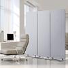 2FT Room Divider 3 Panels PET Polyester Soundproof Privacy Screen Grey