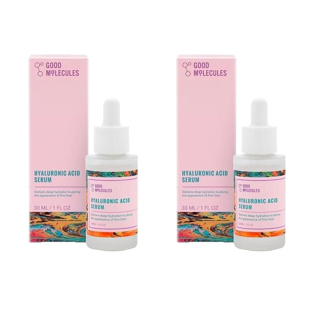 Good Molecules Hyaluronic Acid Serum 30ml 2-Pack Good Molecules Hyaluronic Acid Serum - Hydrating, Non-greasy