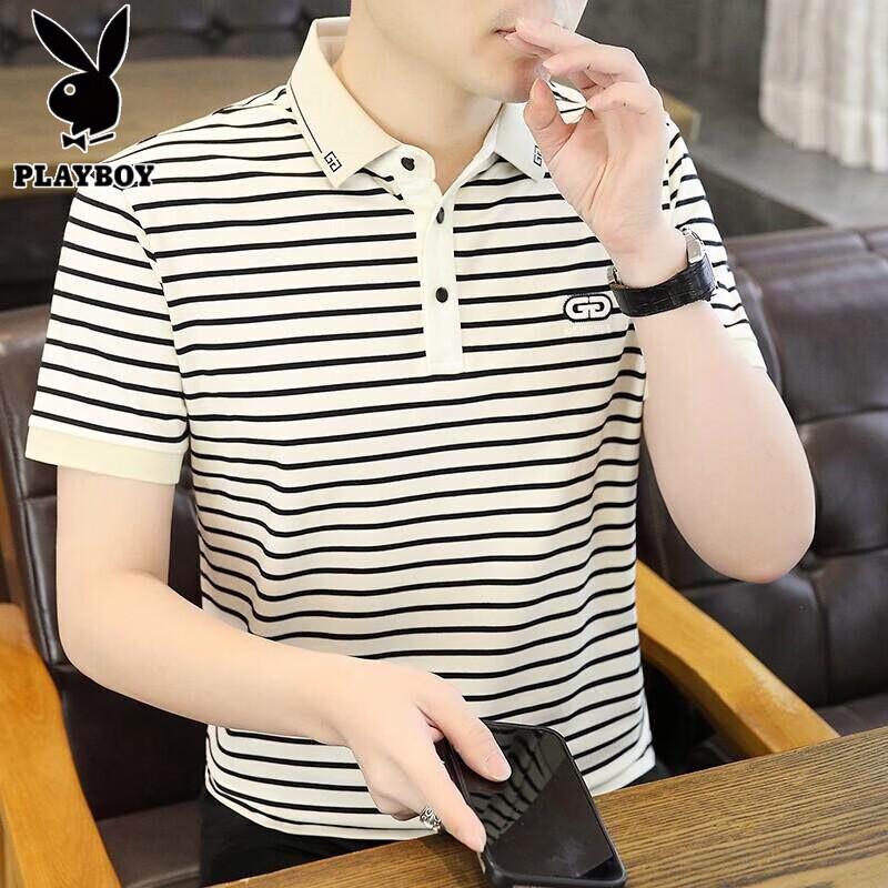 

Playboy Men s Short Sleeve Polo & Casual T-Shirt 2XL