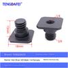 1/4 Camera Hot Shoe Mount with 3/8 Cold Shoe Adapter, 5/8 Adapter Base & Tripod Head Extension Screw for Flash Stand Base