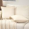 Einfarbige Samtkissenbezüge Weiche Dekorative Kissenbezüge für Sofa Schlafzimmer Heimdekoration Kissenbezug Weiß Grau Schwarz Blau