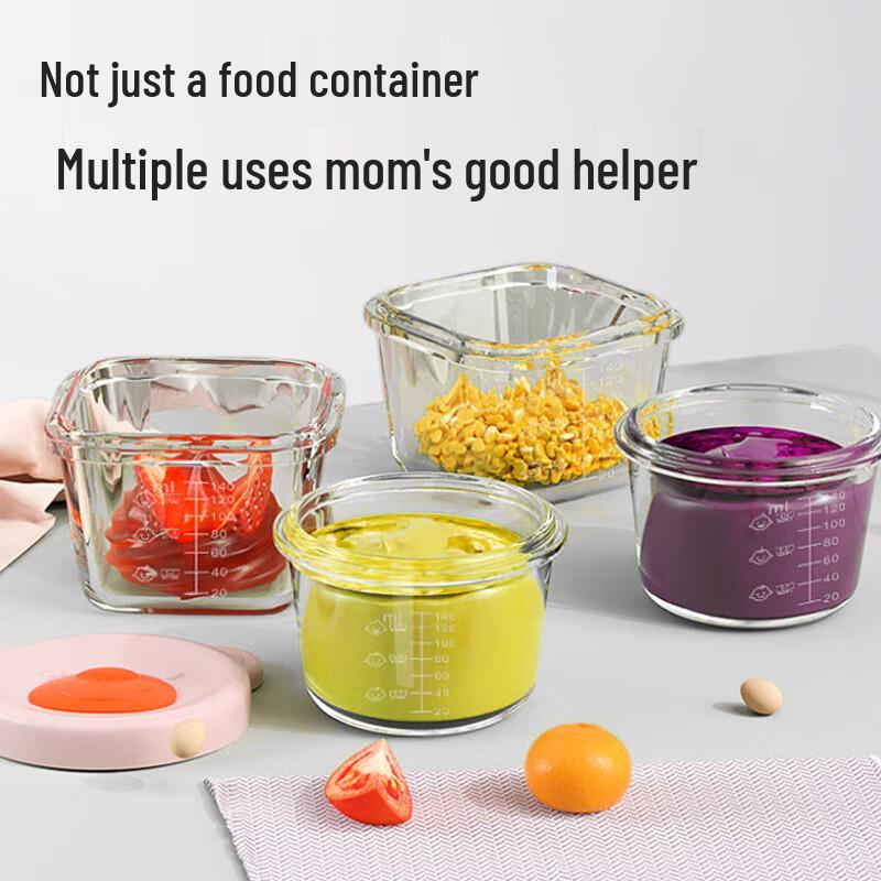 Bao Shi Baby Glas Matförvaringsbehållare Set
