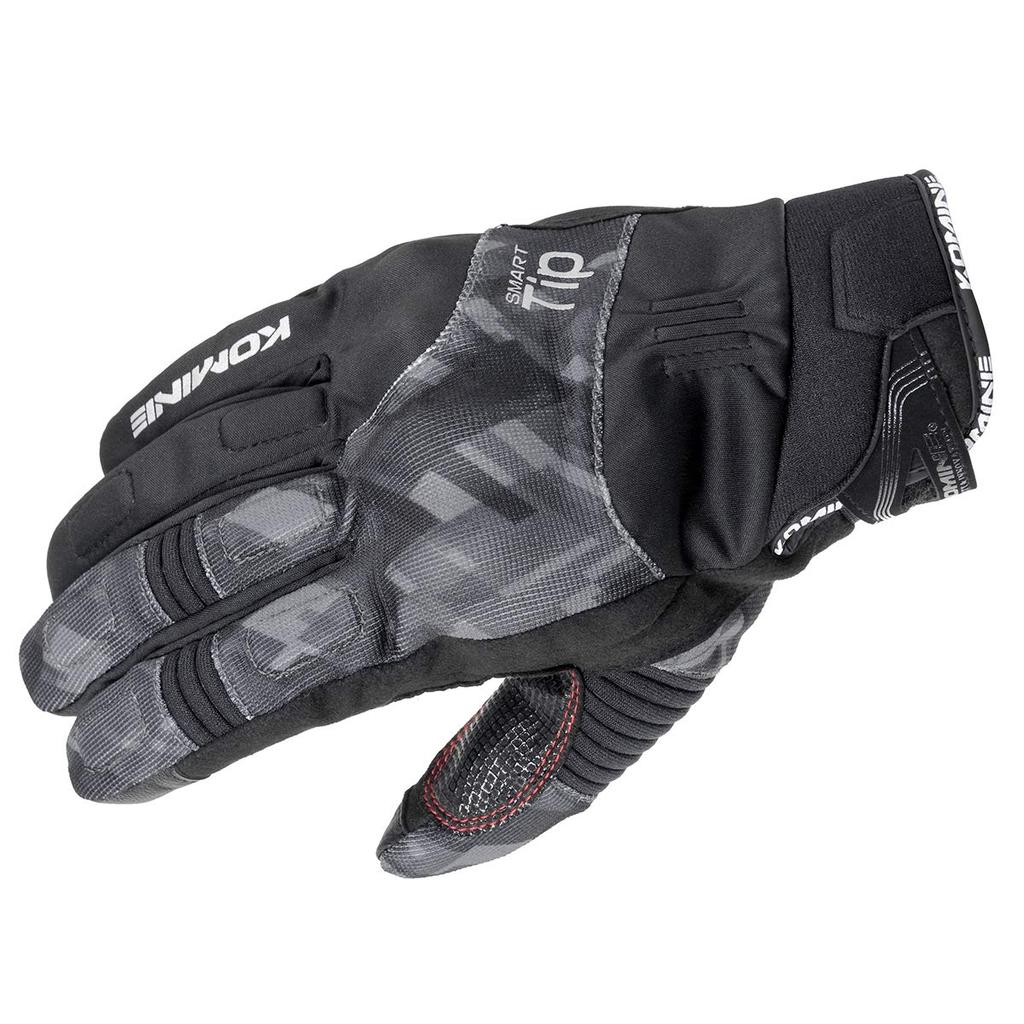 KOMINE Motorcycle Protective Winter Plaid Stretch Suitable for and Spring Gloves, Black, Large, GK-818 1136, Waterproof, Cold-Weather Material, Fall,