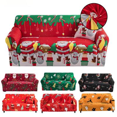 1 Stück Sofabezug, Rutschfester Weihnachts-Weihnachtsmann-Sofabezug, Couchbezug Möbelbeschützer für Schlafzimmer Büro Wohnzimmer