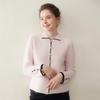 Elegant French Hand-Crocheted Cashmere Lapel Knitwear - Little Coco Style Women's Top