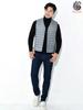 Bvaeocl Down Inner Down Vest with Includes Storage BV49 Men's Vest, Stand-Up Collar, Lightweight, Warm, Ultralight, Pouch, (JP, Alphabet, M,