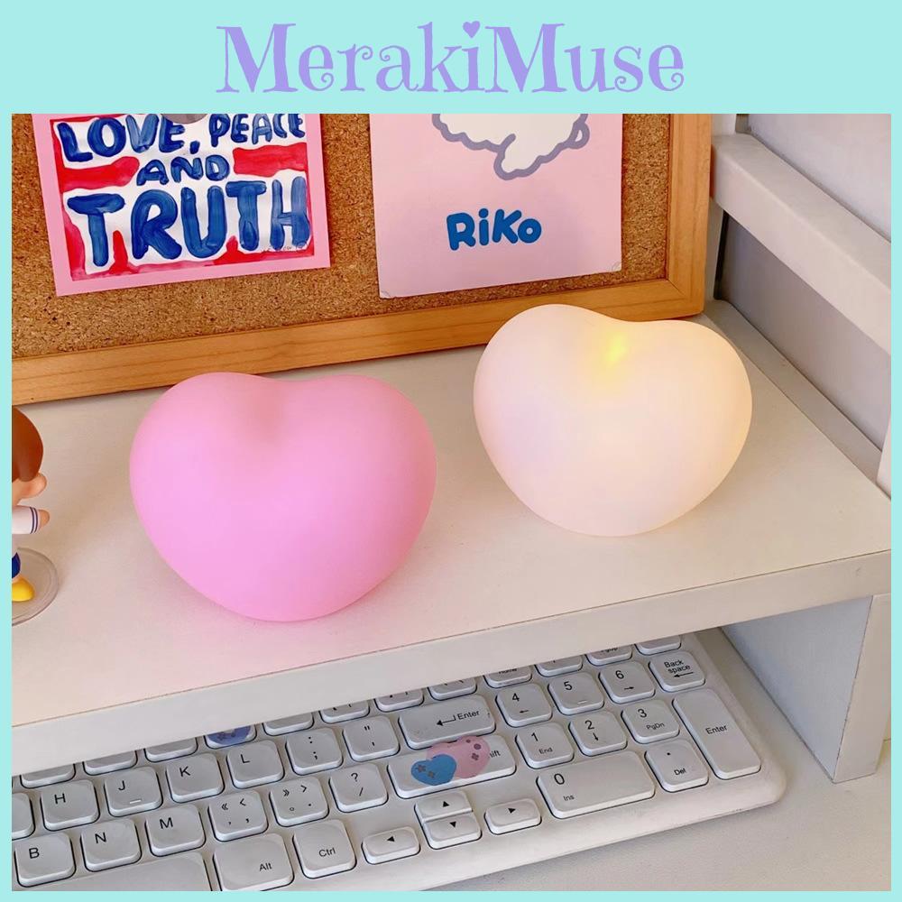 Adorable Cartoon Heart Shape Innovative Night Light For Students' Birthday Gift Ideal For Girls' Room Decor
