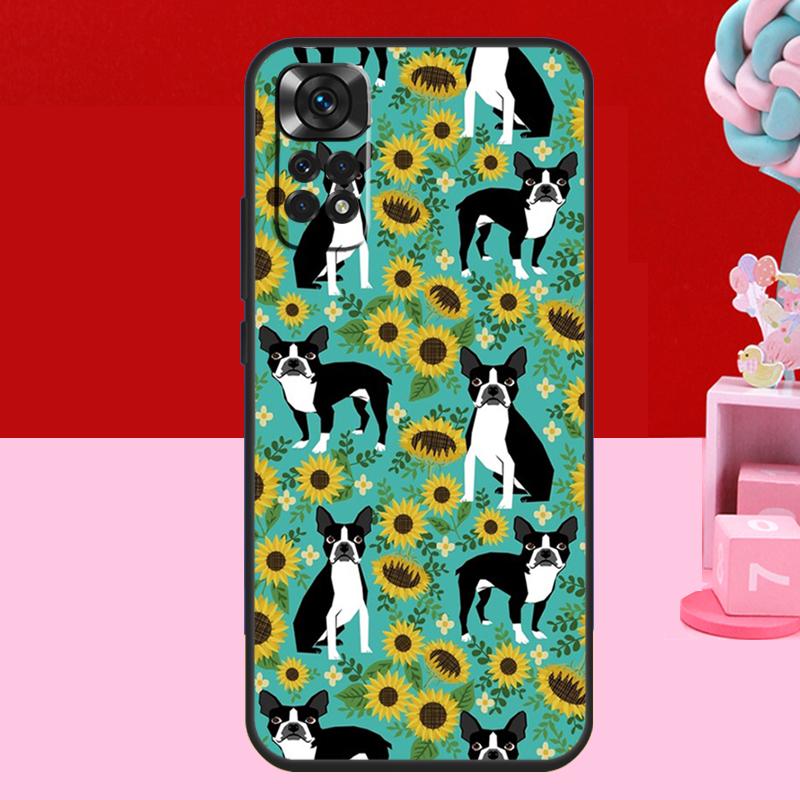 Boston Terrier Dog Case For Xiaomi Redmi Note 14 13 12 11 10 15 Pro Plus Redmi 15 C 13C 10C 12C 14C Soft Cover