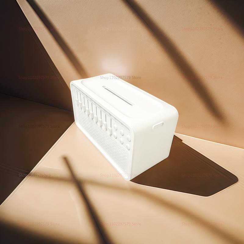 4 in 1 Bluetooth Lautsprecher Weißes Rauschen Schlaf Nachtlicht Luftbefeuchter All-in-One Maschine mit 8 Naturgeräuschen für entspannenden Schlaf und