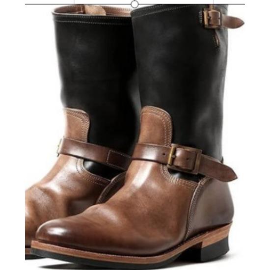 Fibbia Cintura Anno Stivali Medi Stivali da Uomo JGB2020N0003017 Chelsea Boots Stivali da Uomo