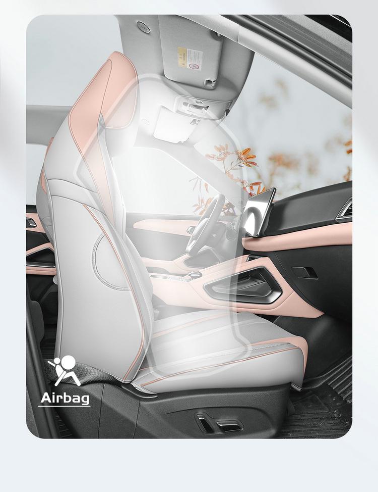 New Model Full Leather Car Seat Cushion for BYD Yuan Plus – All-Season, Five-Seater Compatible