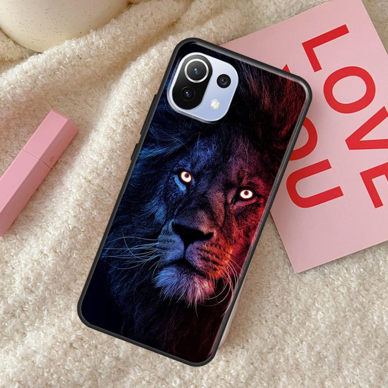 King of jungle Lion Case For POCO X5 X3 X4 F5 Pro F3 F4 GT C40 M5s Phone Cover For Xiaomi 13 11T 12T Pro 12 Lite