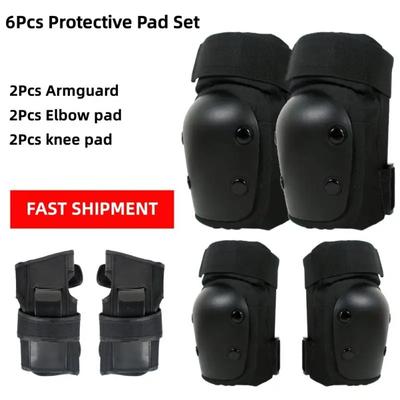 4/6Pcs Kids/Adults Knee Pads Elbow Pads Wrist Guards Protective Gear For Skateboarding Roller Skating Cycling  Bicycle
