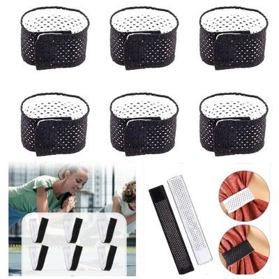 6/12Pieces Reversible Sleeve Ties Sleeve Band For Football And Volleyball Jersey With Easy To Use Fasterners Designs
