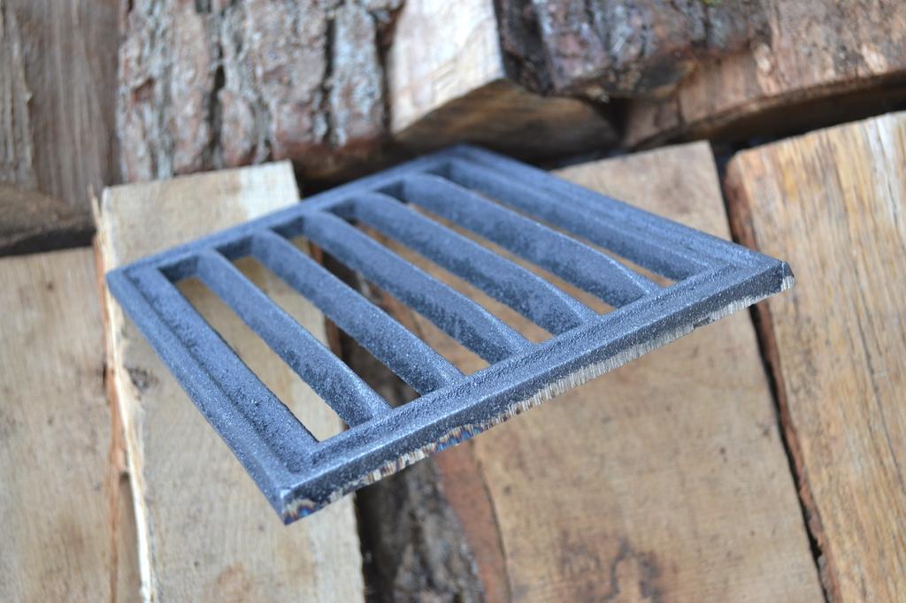 Ca174 - 20 X 16.5 Cm - Cast Iron Grate For Stove, Fireplace, Kitchen