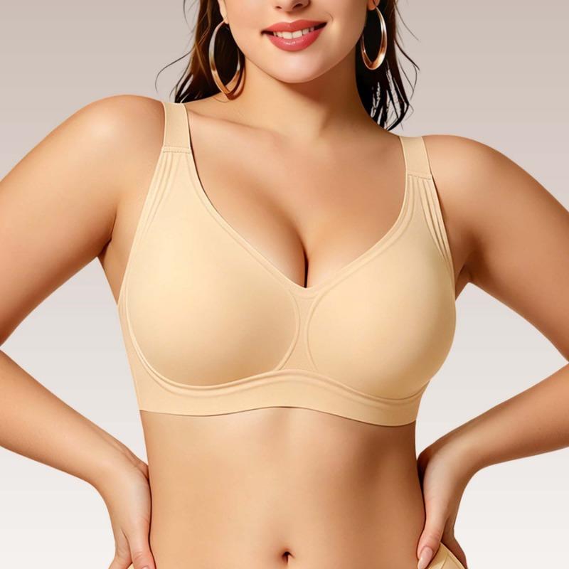 Women S Wireless Seamless Push Up Plus Size Comfortable Bra