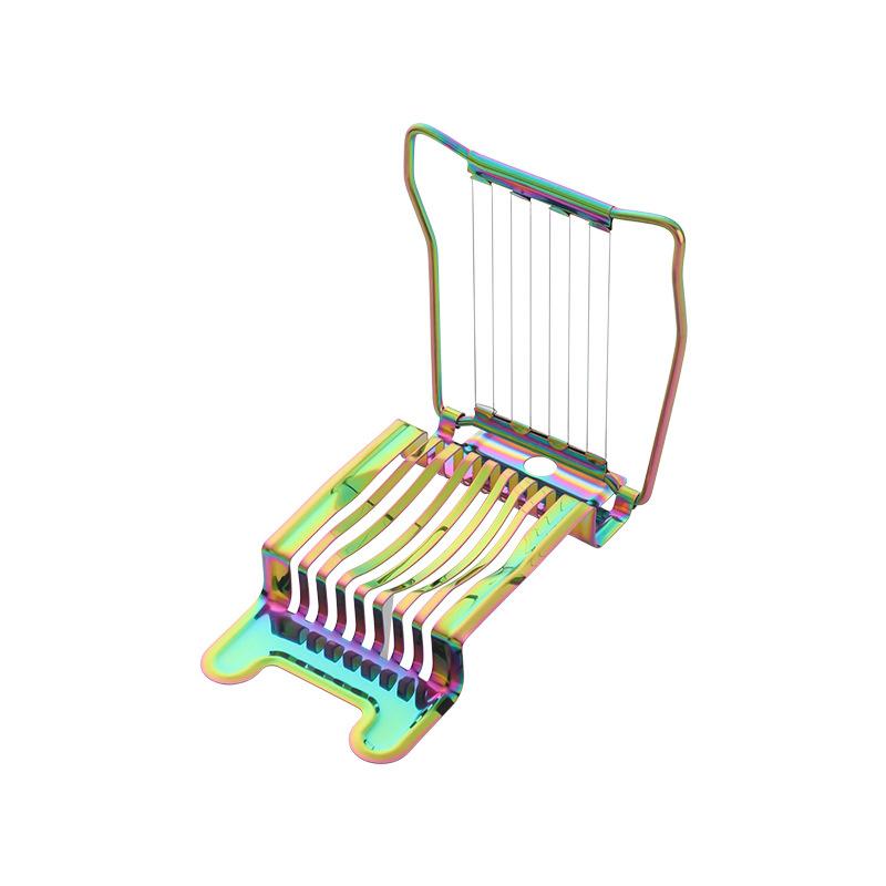 

Модна яйцерізка з нержавіючої сталі Багатофункціональний побутовий роздільник для нарізання яєць Ручний сепаратор для яєць Кухонний посуд Гаджети