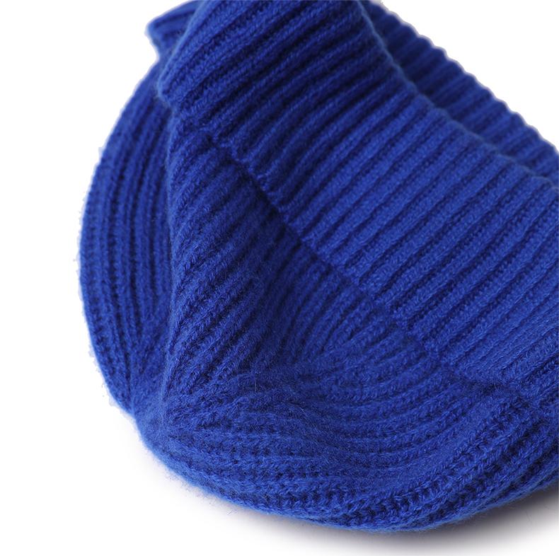 Women 100% Pure Cashmere Cheap Winter Hats Caps Custom Embroidery Logo Luxury Fashion Cute Warm Ny Fisherman Beanie Unisex Gpm