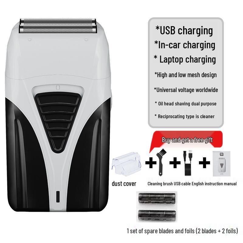 Men's USB Rechargeable Electric Shaver - Super Clean, Waterproof, Beard Trimmer