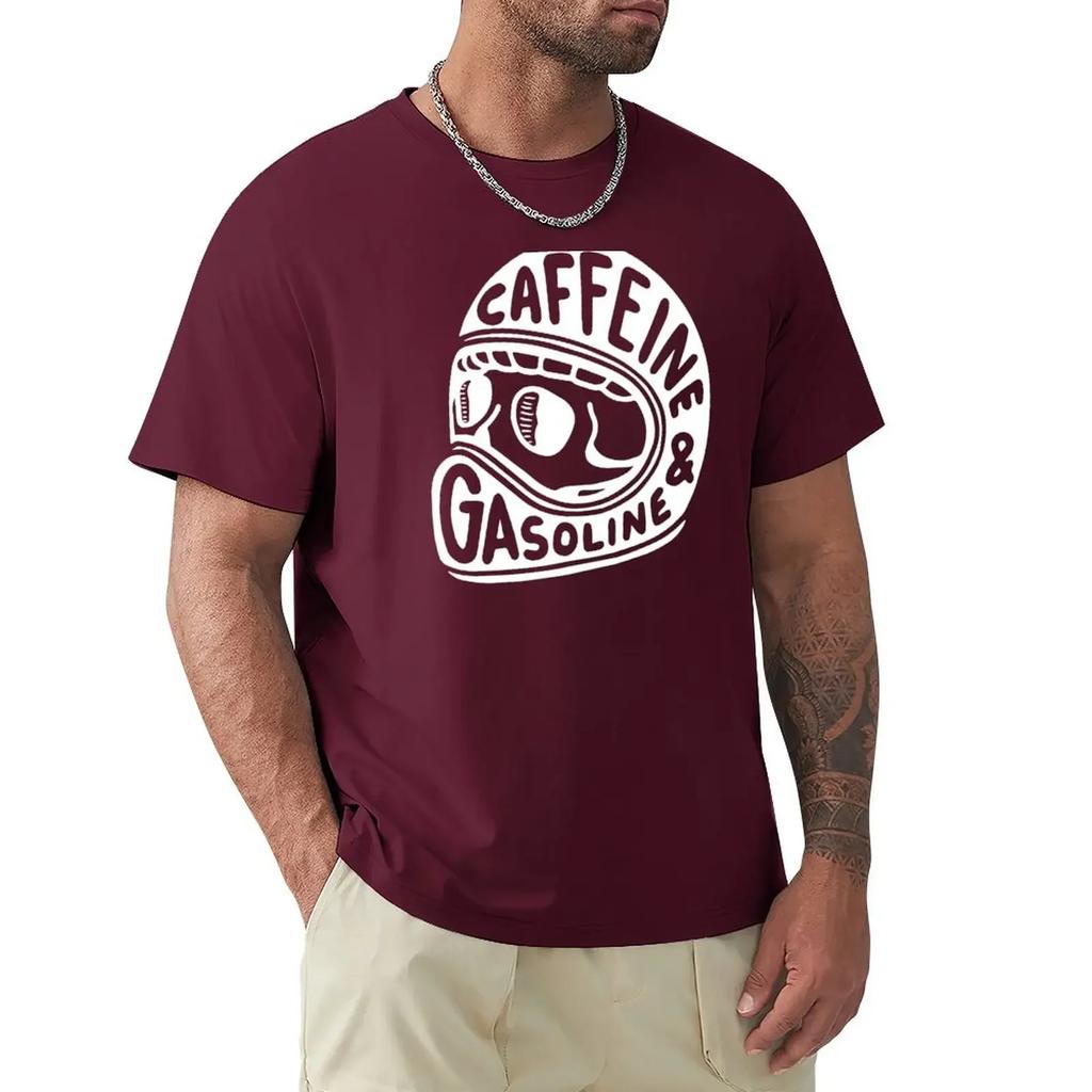 Caffeine and Gasoline TShirt Quickdrying Heavyweights Kawaii Clothes Cotton T Shirt Unisex