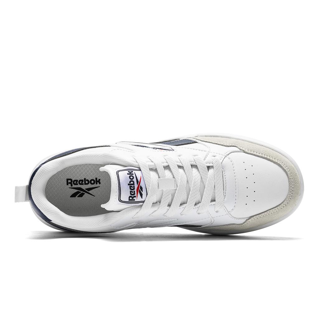 Reebok Slip Resistant Abrasion Resistant Low top Skateboard Shoes Men's White Black 26M1321MJ01FMC