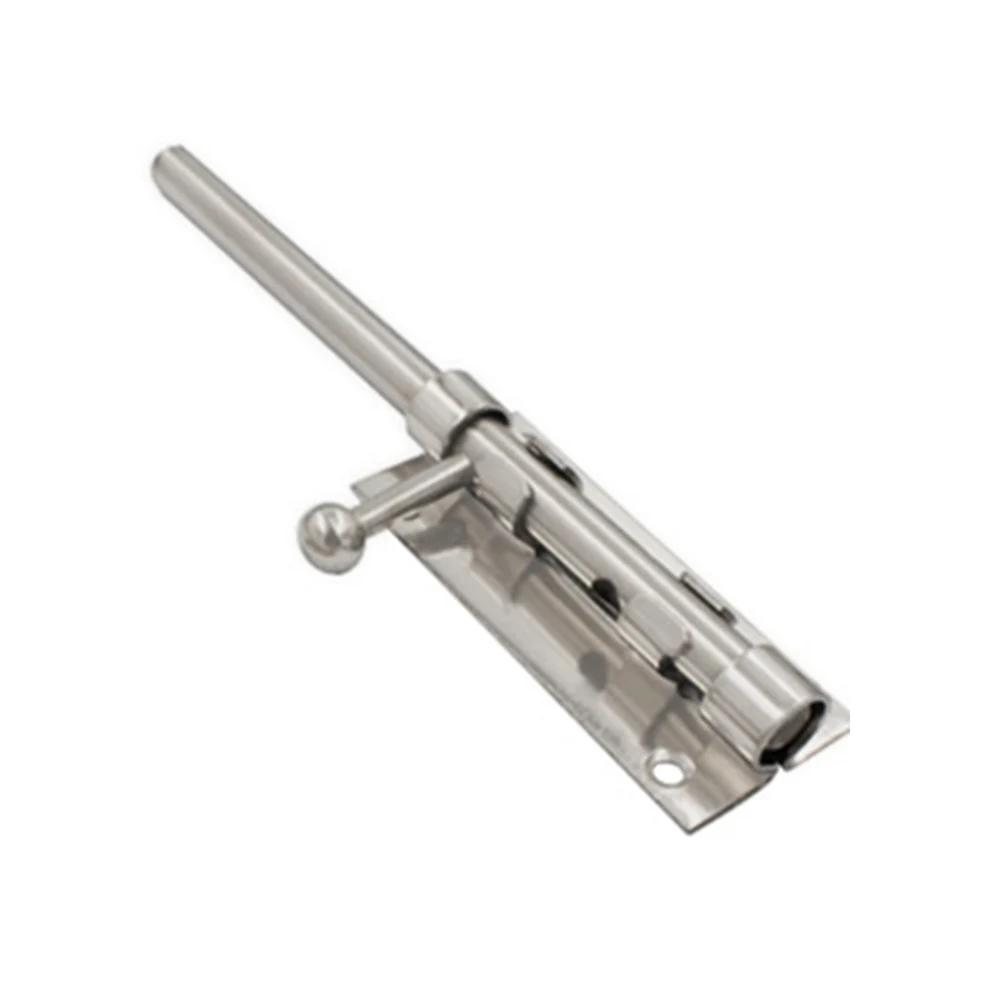 Chrome Door Latch Bathroom Door Lock DIY Installation 360° Installation Brushed Nickle Finish Extra Security For Bathroom