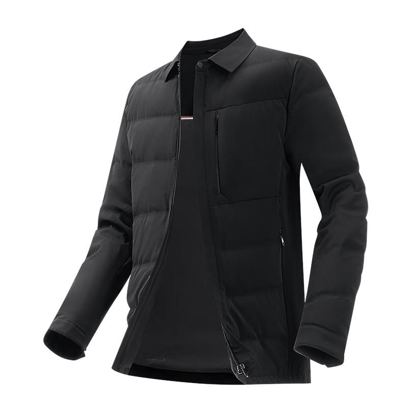 Hodo Men s Business Casual Lapel Down Shirt Jacket 180/100A