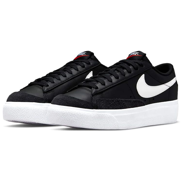 Nike Women's Blazer Low Platform Black White DJ0292-001