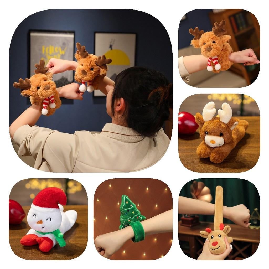 Festive Soft Plush Reindeer Bracelet For Children Ideal Christmas Tree Ornament