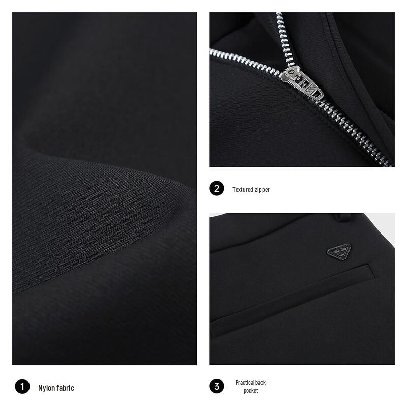 SEPTWOLVES Men's Autumn/Winter Wool Blend Straight Leg Casual Pants