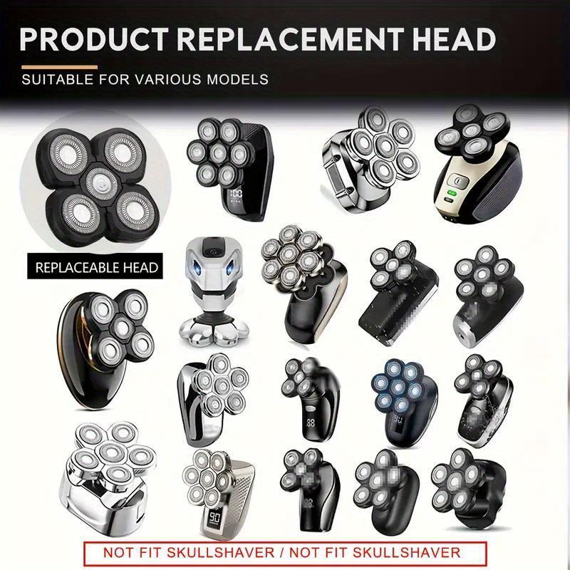 1PC Head Shaver Replacement Heads, 5 Head Bladess Electric  Replacement Head for Men
