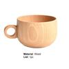 Good Carved Beautiful Coffee Cup Wood Natural Food-grade Milk Cup for Home
