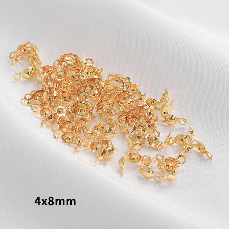 

20 шт. 18К Золото Двусторонний Замок Концевик для Цепочки из Бусин для Изготовления Ювелирных Изделий своими руками