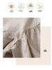 Women's Loose Fit Lantern Sleeve Cotton Linen Blouse - Babydoll Design, Nine-Point Sleeve, Solid Color Fashion Shirt 803