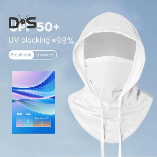 Summer Cooling Balaclava Anti-UV Sunlight Protection Great Breathability Elastic Full Head Cover Men Women Cycling Motorcycle Fishing Hood