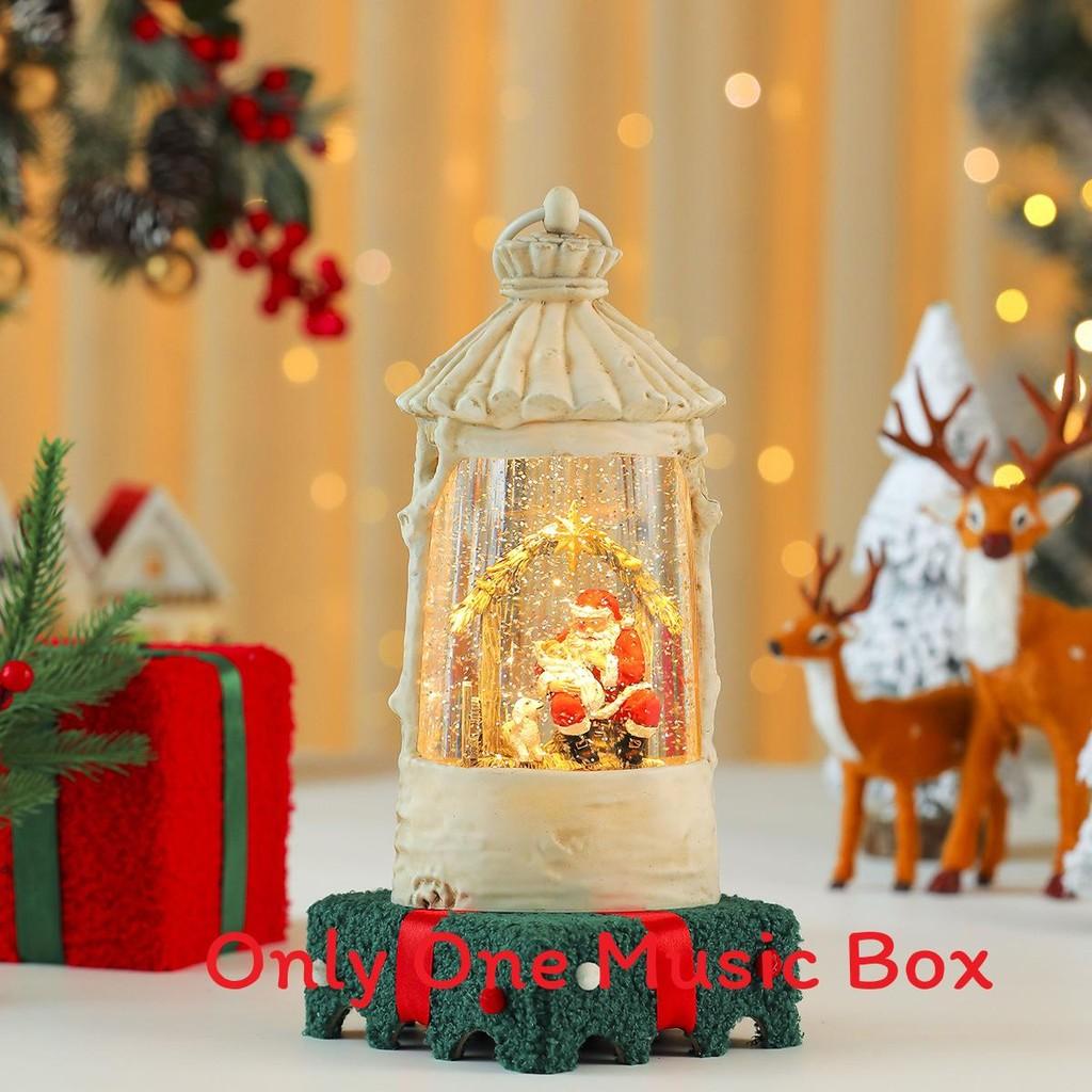 Christmas Crystal Ball Music Box With Snowman Scene For Holiday Decor And Gifts