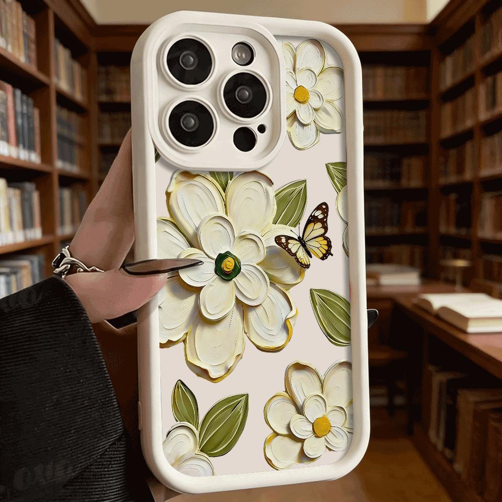 Flowers Butterflies Soft TPU Shockproof Case For Xiaomi Redmi Note 15 14 13 12 11 Pro Anti-Fall Protective Back Cover
