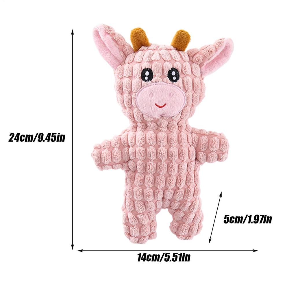 Squeaky Stuffed Dog Toy Puppy Chew Toys For Teething Bite-Resistant Enrichment Puppy Chewers For Teeth Cleaning Entertainment