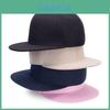 Chapéu Snapback Clássico Liso com Ajuste Regulável Para Homens e Mulheres