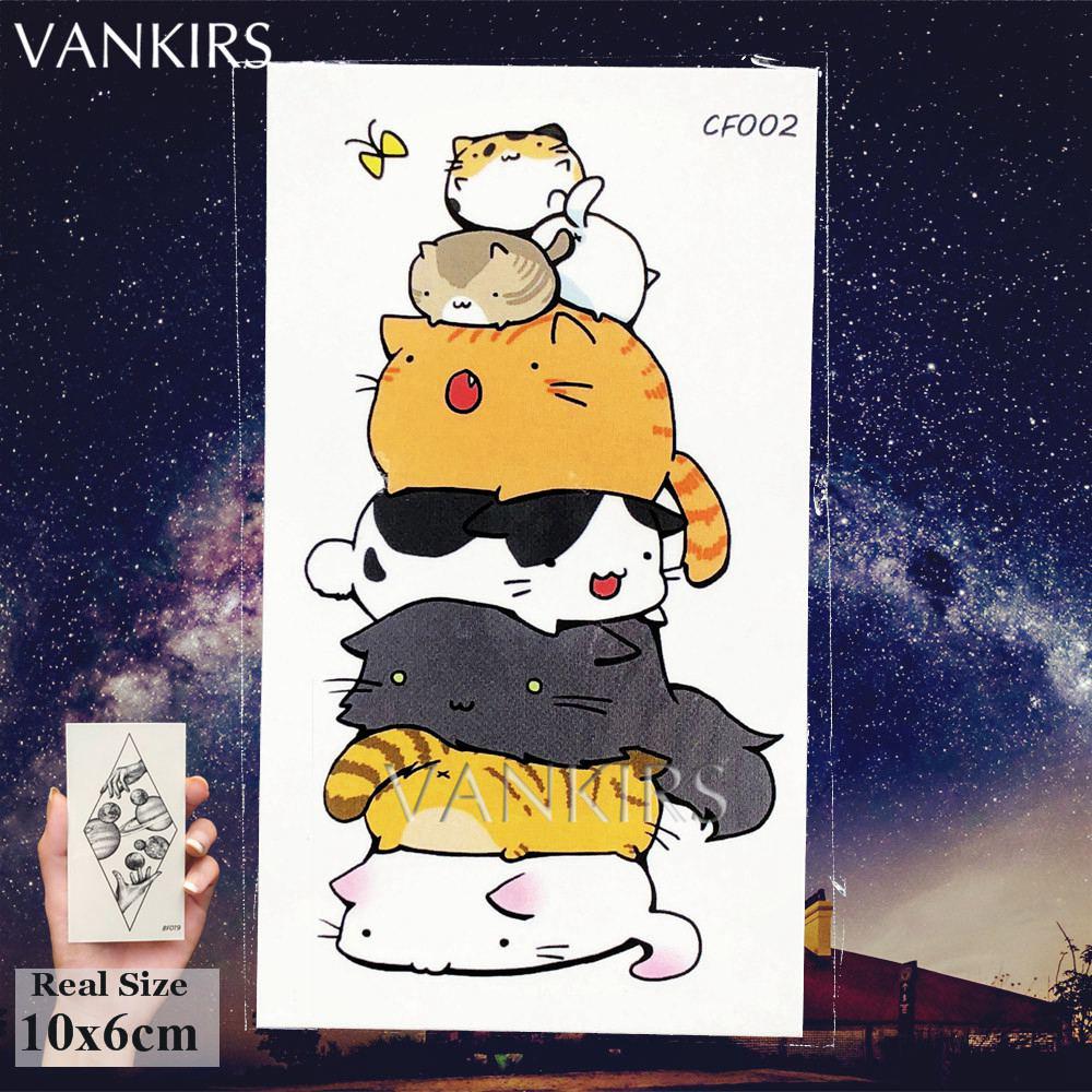 12 Pieces/Lot Watercolor Galaxy Triangle Sky Horse Women Temporary Tattoos Birds Fake Cartoon Tatoos