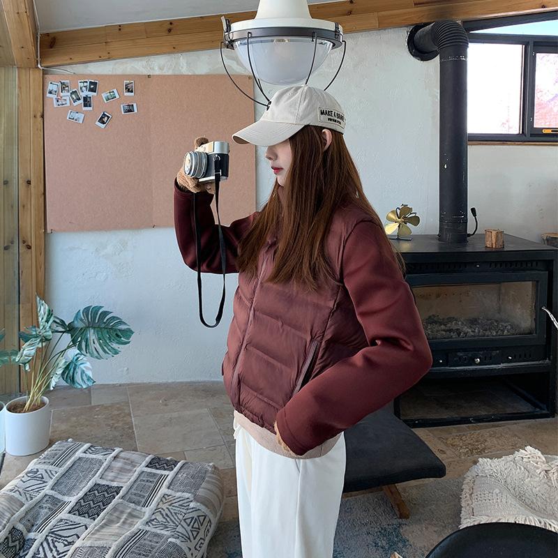 Brand genuine short jacket light down cotton top cotton jacket 2025 autumn and winter new small women's fashion trend