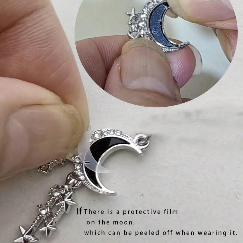 Retro Gothic Crescent Moon & Star Design Earrings For Women