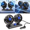 Universal Cooling Fan for Dashboard Home Outdoor Vehicle Desktop Fans Low Noise 360° Rotatable DualFan Car SUV RVs Truck