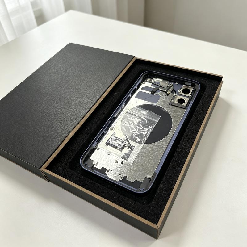 Cover Posteriore Batteria Per Iphone 12 Convertito A 17 Pro Fai Da Te 12 Come 17 Pro Con Vassoio