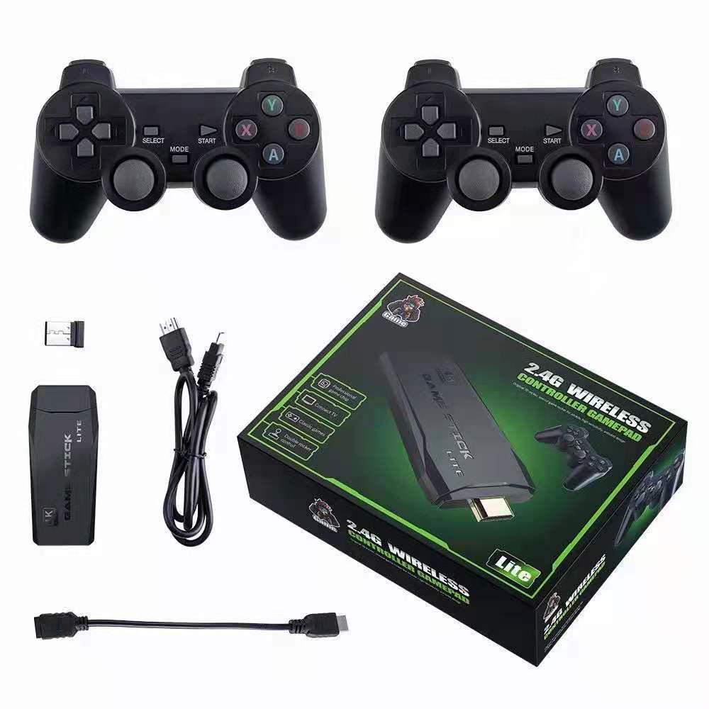 2,4G Kabelloser & Kabelgebundener Spielkonsolen-Controller mit USB-Empfänger, Verlängerung und TF-Speicherkartenunterstützung