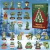 24-Day Countdown Advent Calendar Merry Christmas Frog Advent Calendar Festive Atmosphere Enhancer Seasonal Home Decor