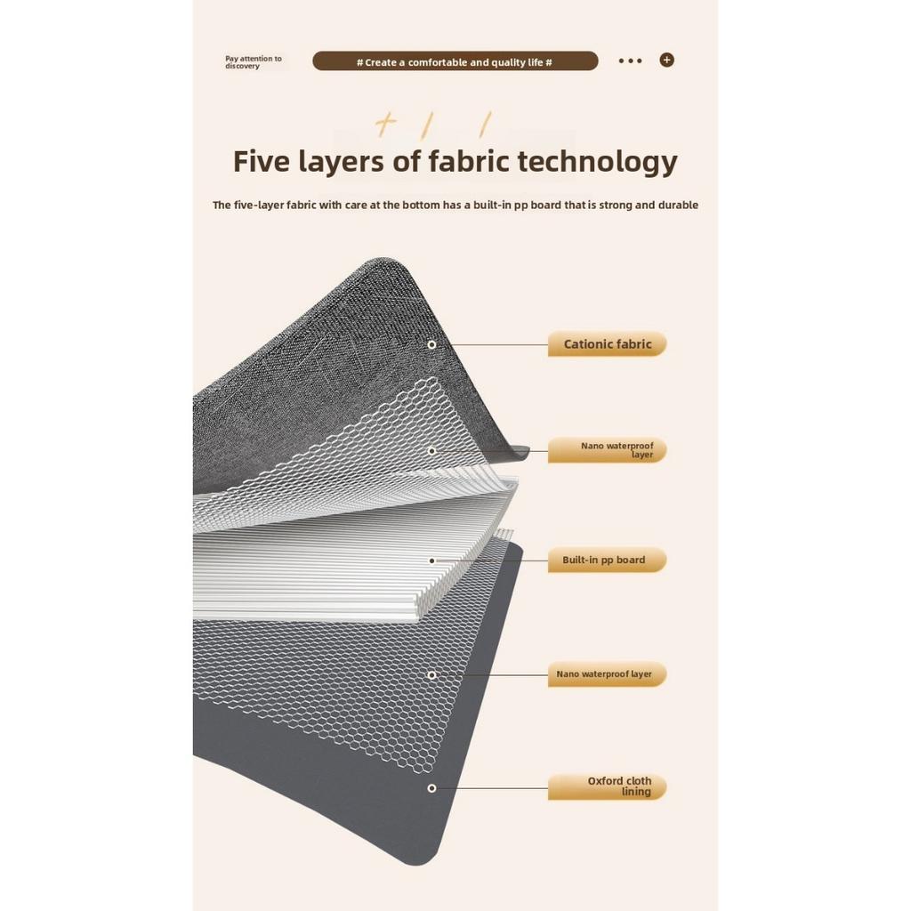 Faltbare Aufbewahrungsbox mit Deckel - Moderner grauer Stoff-Organizer, geeignet für Kleidung, Bettwäsche und Haushaltsgegenstände