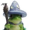 Detailed Star Moon Spider Figure Witch Frog Ornaments, Resin Magic Wizard Figurine, Micro-landscape Miniature Decorative Halloween Room Accent Statue