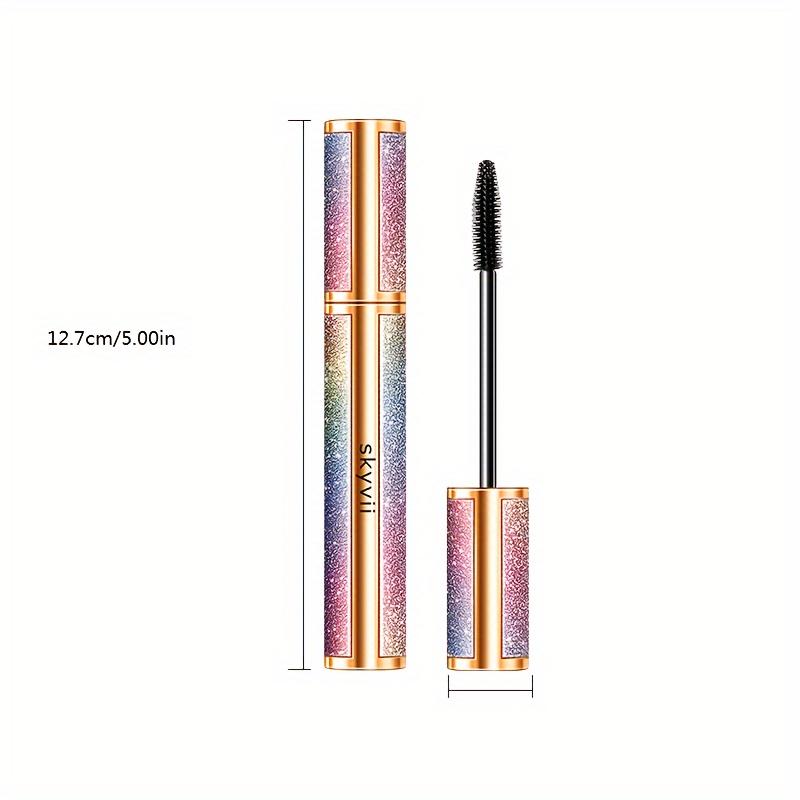 1 pz 3D Starry Lengthening Mascara Mascara a lunga tenuta impermeabile anti-sbavature Extreme Black Curling Eyelash Formula Ideale come regalo