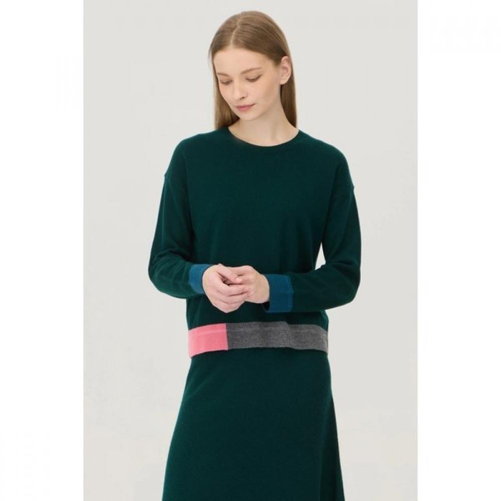 Block Point Cashmere Wool Knit Bakp66561